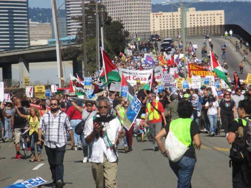 Block the Boat march in Oakland. (Photo: Bob Ristelhueber) 